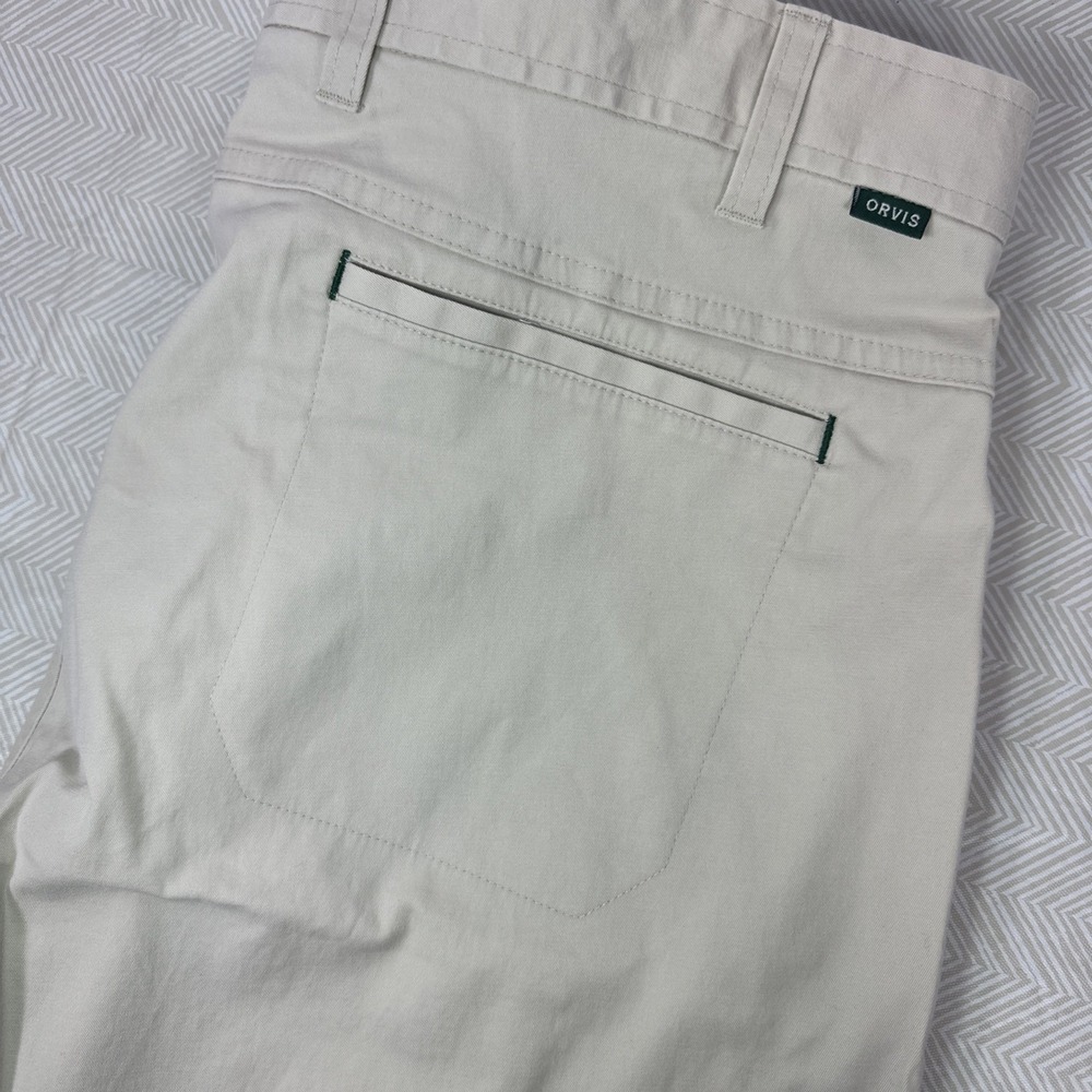 Orvis Shorts‎ Mens 38W 7.5" Fly Fishing Angler Chino khaki Stretch Outdoors